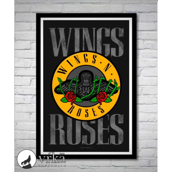 Featured image for “Wings N Roses Poster”
