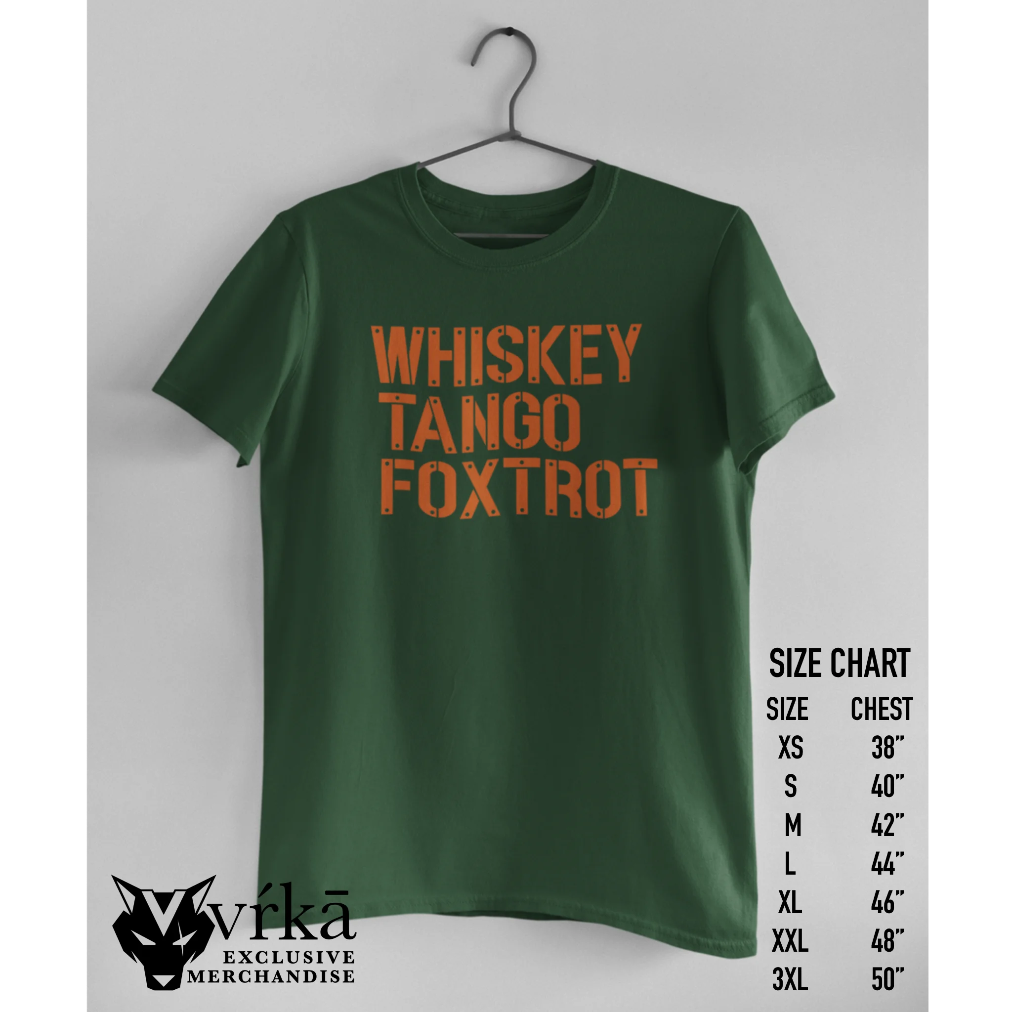 Featured image for “Green Whiskey Tango Foxtrot T-Shirt”